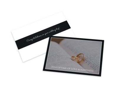Lifetime Of Love Wedding Card Template preview