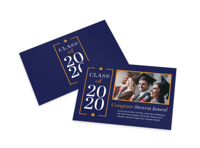 Class Graduation Card Template preview