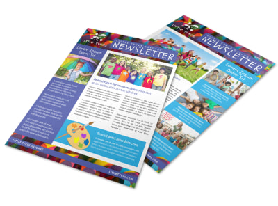 Playful Daycare Newsletter Template 2 preview