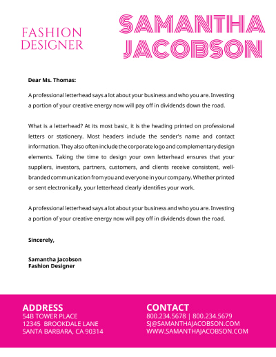 Pink Designer