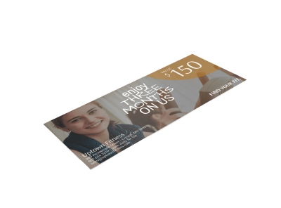 Fitness Gift Certificates Template Preview