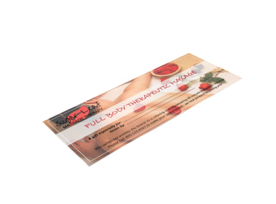 Therapeutic Massage Gift Certificate Template preview