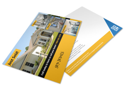 Just Sold Real Estate Postcard Template drk92omiur preview