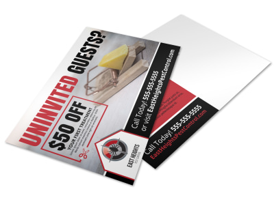 Pest Control Postcard Template daglvu8oue preview
