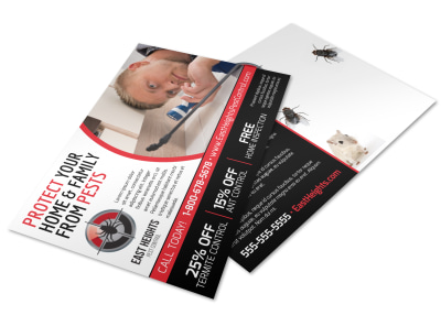Pest Control Postcard Template map1629710 preview