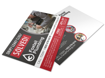 Plumbing Postcard Template s8gxb05sgi preview