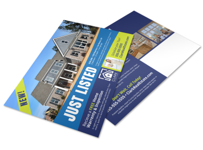 Just Listed Real Estate Postcard Template p8negpstt2 preview