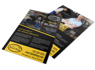 Auto Oil Change Flyer Template r2prey7jcf preview