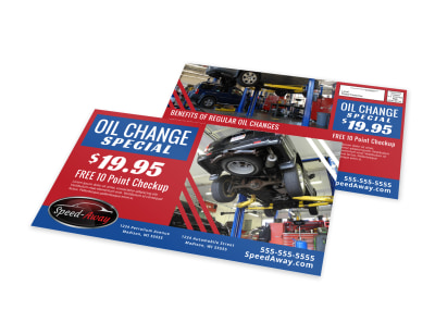 Auto Oil Change EDDM Postcard Template 1ul3yyfyv1 preview