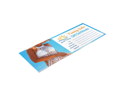 Tanning Salon Gift Certificate Template ed5tzk7o30 preview