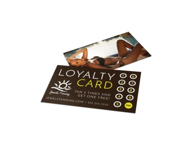 Tanning Salon Loyalty Card Template pyh2ewfrx0 preview