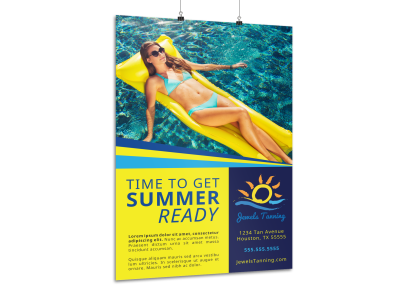 Tanning Salon Posters Template Preview