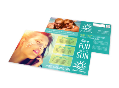 Tanning Salon EDDM Postcard Template f7u8pmv1jn preview