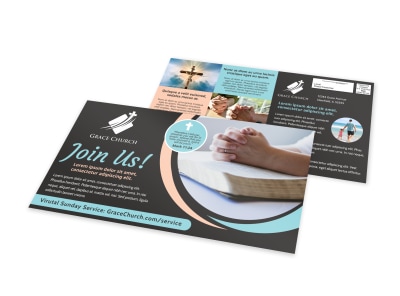 Church Welcome EDDM Postcard Template u5cipxtu1d preview