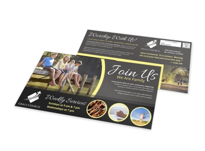 Church Invitation EDDM Postcard Template 9n7cln1yyl preview