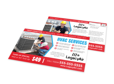 HVAC EDDM Postcard Template r8v9nvfmpj preview