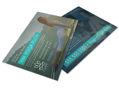 Yoga Class Detail Postcard Template rrpdasdbo8 preview