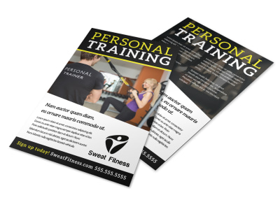 Personal Training Promo Flyer Template kcnih8ek4q preview
