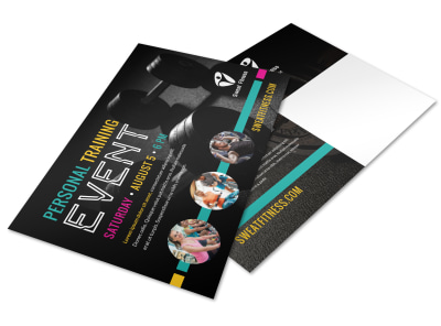 Person Training Event Postcard Template kepwo04xlz preview