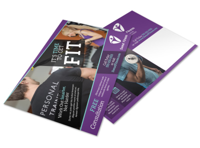 Personal Training Services Offered Postcard Template 9ztej0mtqd preview