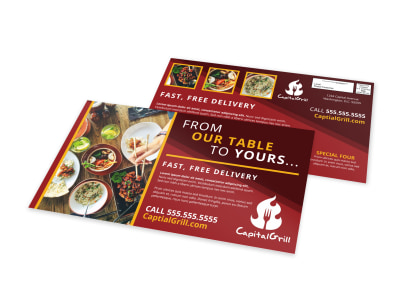 Delivery Service Restaurant EDDM Postcard Template yq5gbhi3b2 preview