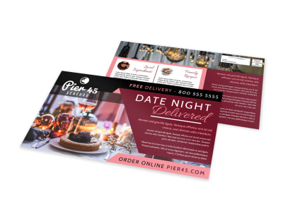Delivery Service Restaurant EDDM Postcard Template 4p27muo7za preview