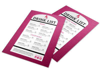 Drink List Restaurant Menu Template qv207e7kj1 preview