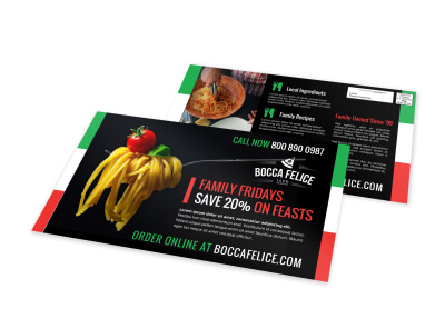 Italian Restaurant EDDM Postcard Template b0nivlr246 preview