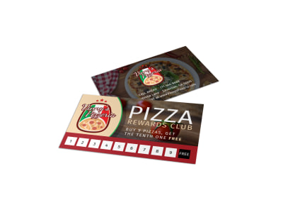 Italian Restaurant Loyalty Card Template ie87iq9ild preview