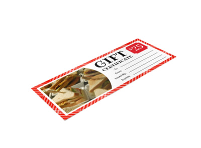 Lunch Restaurant Gift Certificate Template zwxzd8tqpz preview