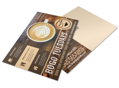 BOGO Coffee Shop Postcard Template m4pvemcc2b preview
