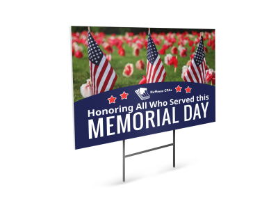Custom Yard Signs & Templates Template Preview