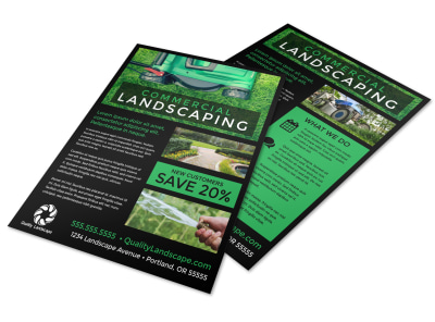 Commercial Landscaping Flyer Template lzny6nxmbj preview