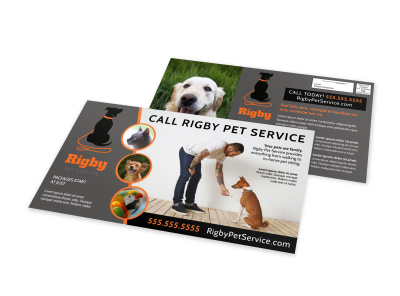 Pet Sitting EDDM Postcard Template vx248el2ec preview