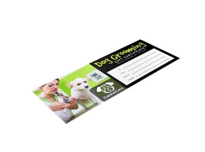Dog Grooming Gift Certificate Template 64mhh1vmi8 preview