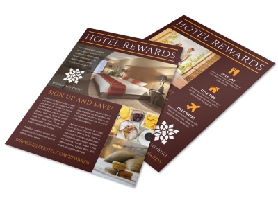 Hotel Rewards Program Flyer Template irvhsclt2f preview