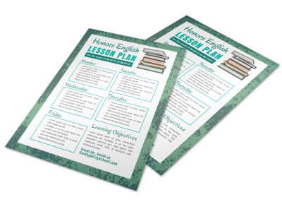 Lesson Plan School Flyer Template rqqfr04xz7 preview