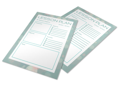 Lesson Plan School Flyer Template rr0hasano6 preview