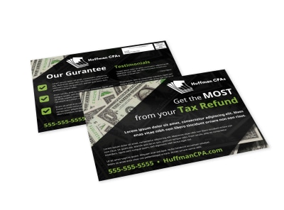 Tax EDDM Postcard Template 2nywfop50s preview