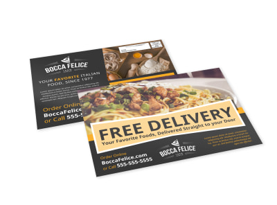 Delivery Service Restaurant EDDM Postcard Template 5iv8vsauqp preview