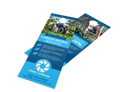Landscaping Services Offered Door Hanger Template qeo9shiwb8 preview
