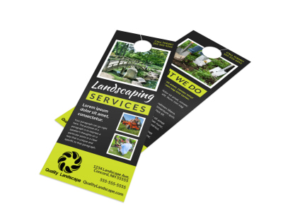 Landscaping Services Offered Door Hanger Template m7exit1z7n preview