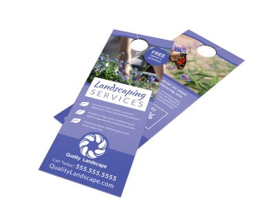 Landscaping Services Offered Door Hanger Template tcme34xuz6 preview