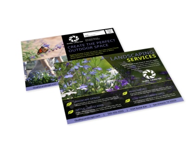 Landscaping Services Offered EDDM Postcard Template wy1acuygee preview