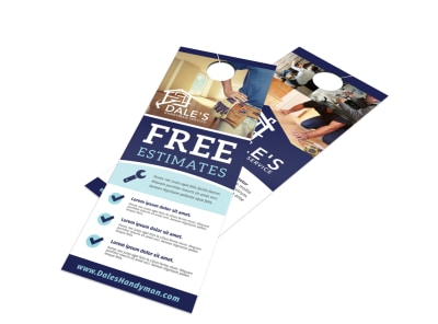 Free Estimate Handyman Door Hanger Template i5bqwncc8n preview