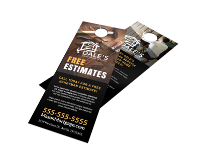 Free Estimate Handyman Door Hanger Template 42tcggbzb9 preview