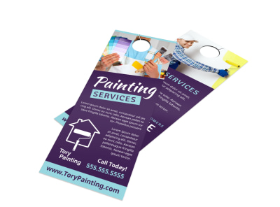 Painting Service Door Hanger Template b71h4tw6cb preview