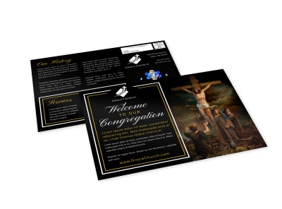 Church Welcome EDDM Postcard Template gfuzf14c3t preview