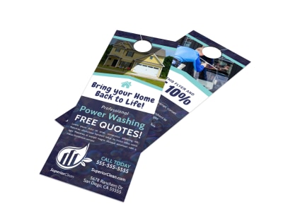 Pressure Washing Door Hanger Template ktictle9sm preview