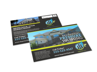 Pressure Washing EDDM Postcard Template revuzxlskx preview